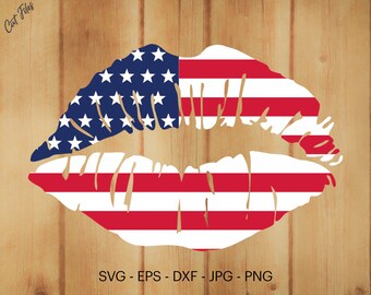 Download American Lips Svg Etsy