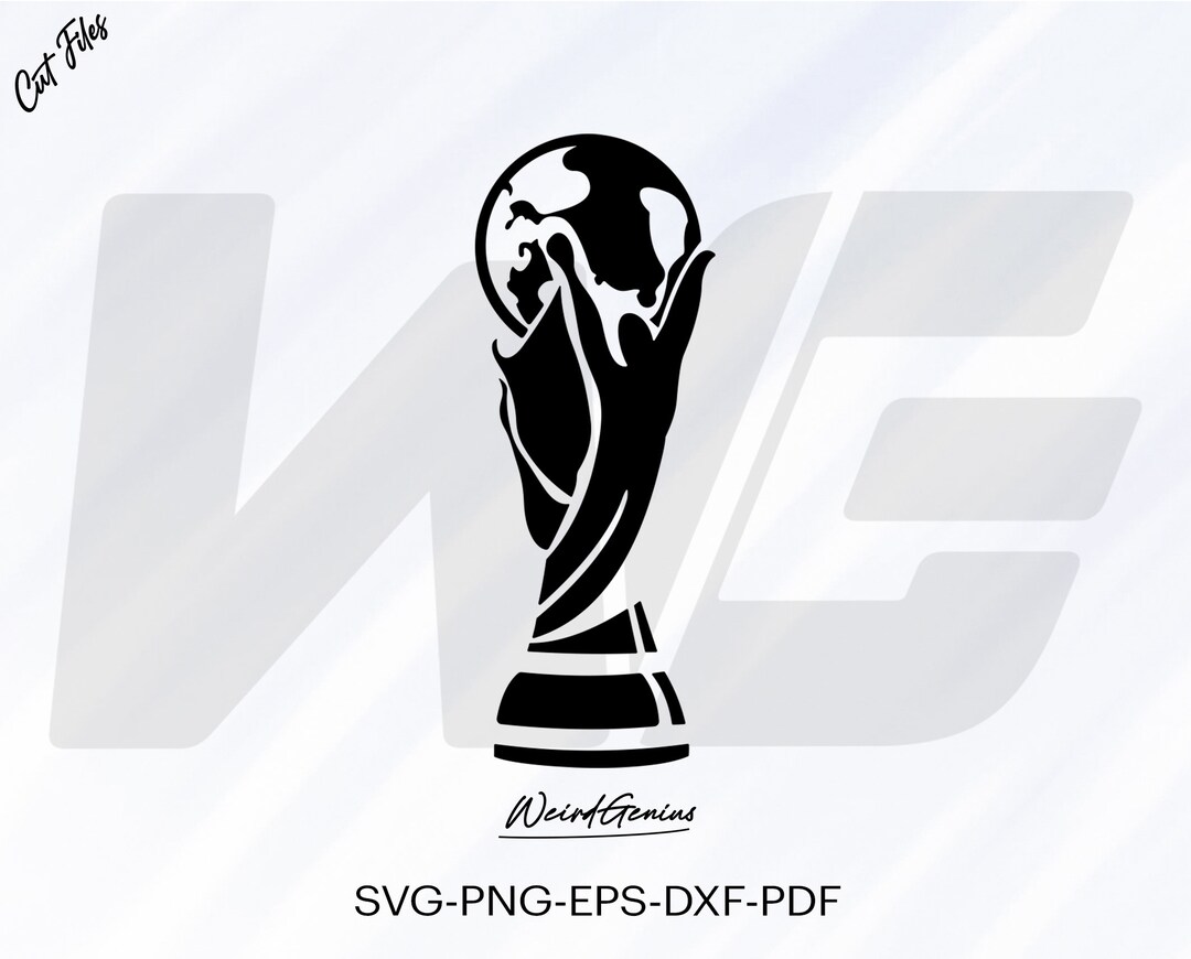 World Cup 2022 Trophy Svg Trophy Svg World Cup Svg Soccer Etsy