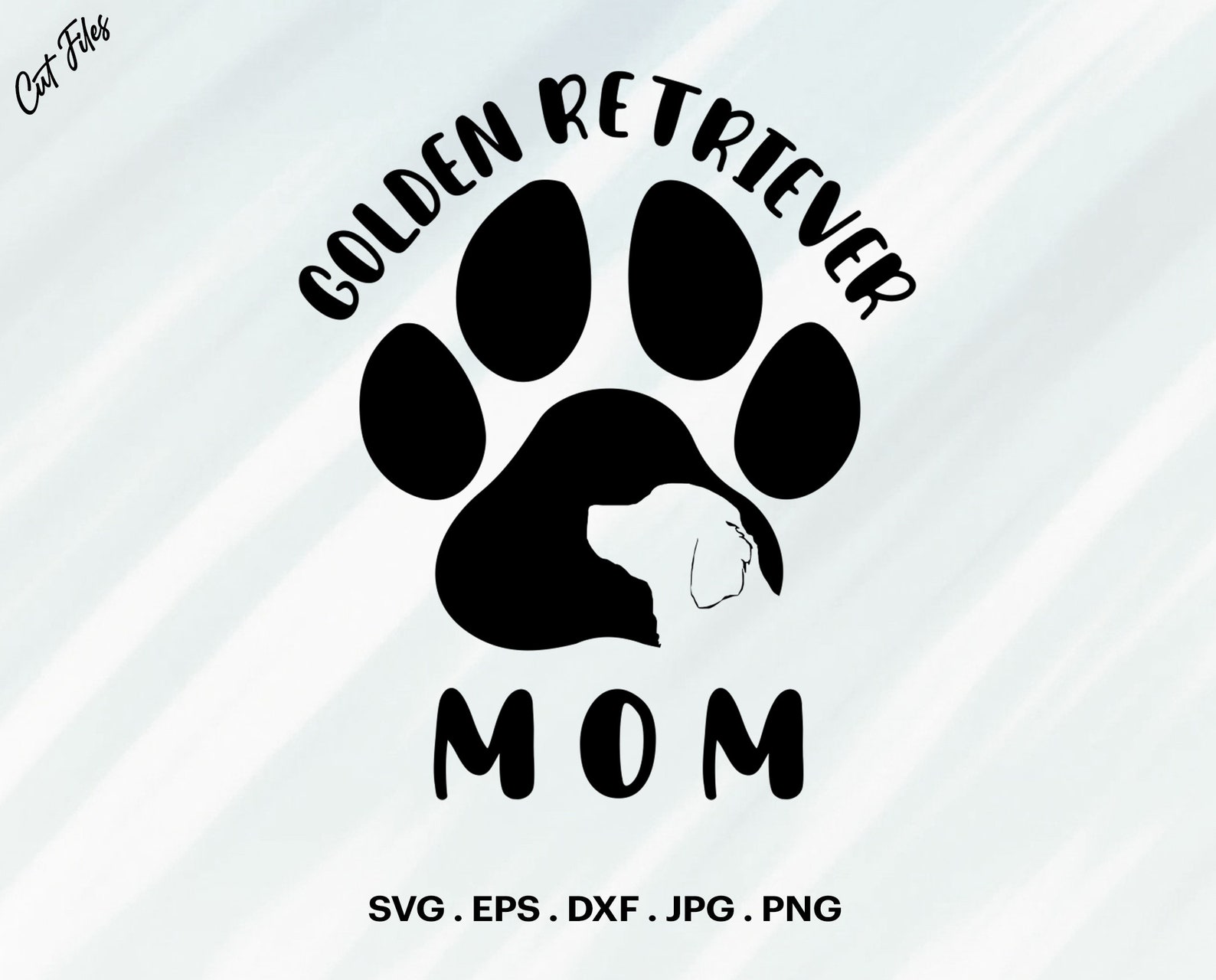 Golden Retriever Dog Mom SVG Golden Retriever SVG Dog Paw - Etsy