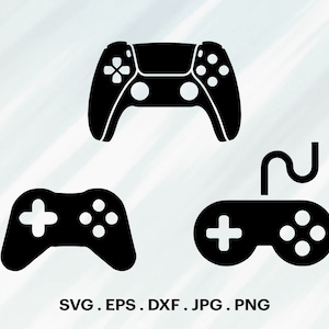 Game Controller Bundle, Controller SVG, Gamer SVG, Joystick svg, Gamepad, Joypad, Console, Joystick SVG, Silhouette, Cut File Cricut.