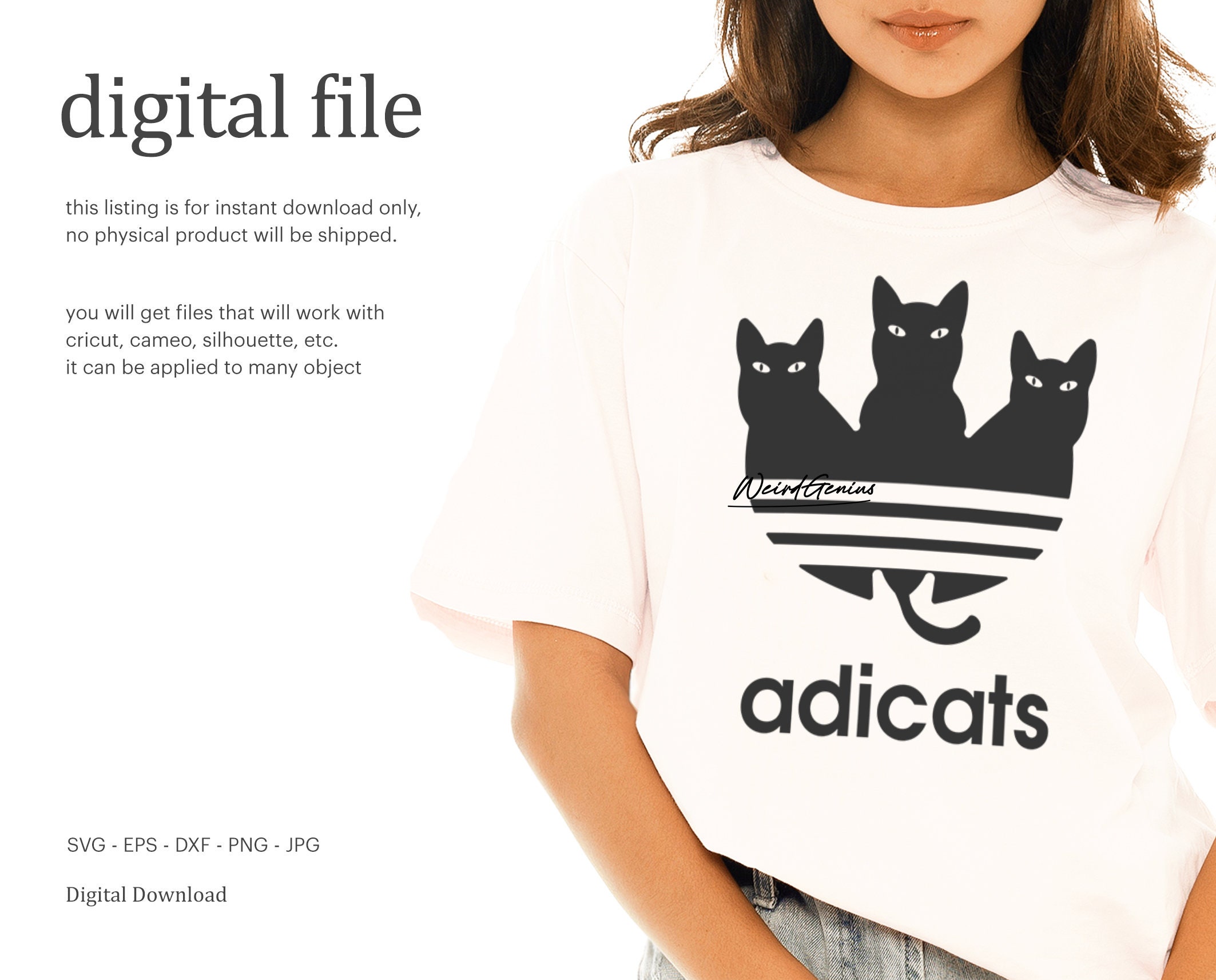 Adicats Funny Cat Svg, Cat Svg, Instant Download Svg, High