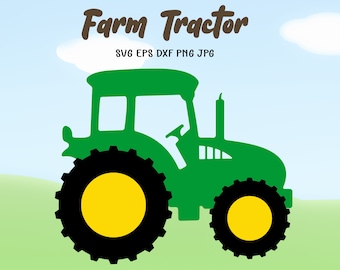 Farm Tractor SVG, Agro Machine Clipart (Digital Download)