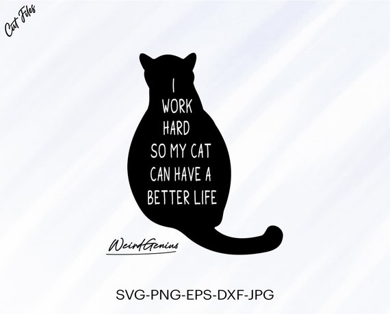 Cat Quotes Svg Cat Svg Black Cat Svg Cat Shirt Design Svg | Etsy