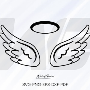 Angel Wings Vector Svg Png, Memorial Svg Png, Wings Svg, Transparent ...