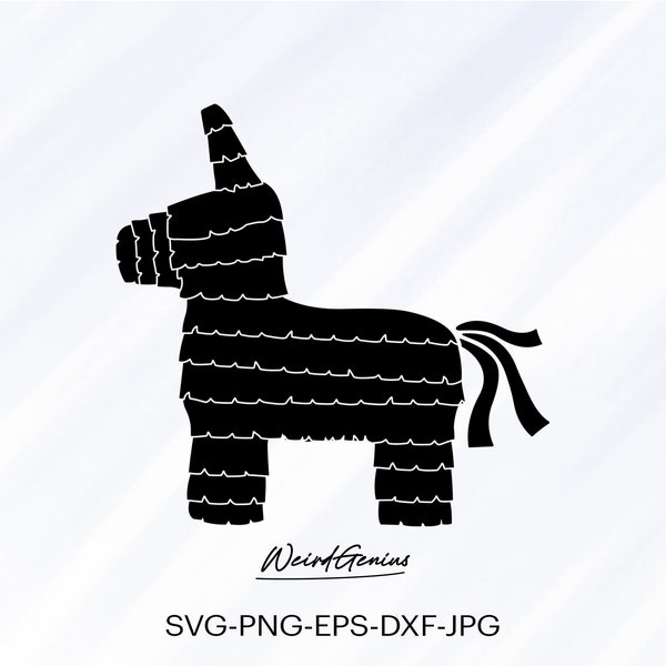 Pinata Svg, Pinata Silhouette Svg, Mexican Pinata Svg, Instant Download Svg, High Quality File, Svg, Png, Eps, Dxf, Jpg, Digital Download.