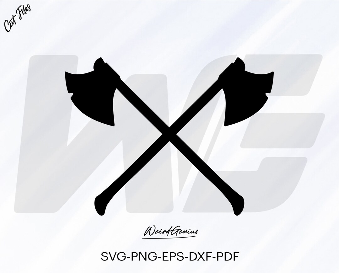 Crossed Axes Svg Png Axe Svg Crossed Axe Svg Transparent Etsy