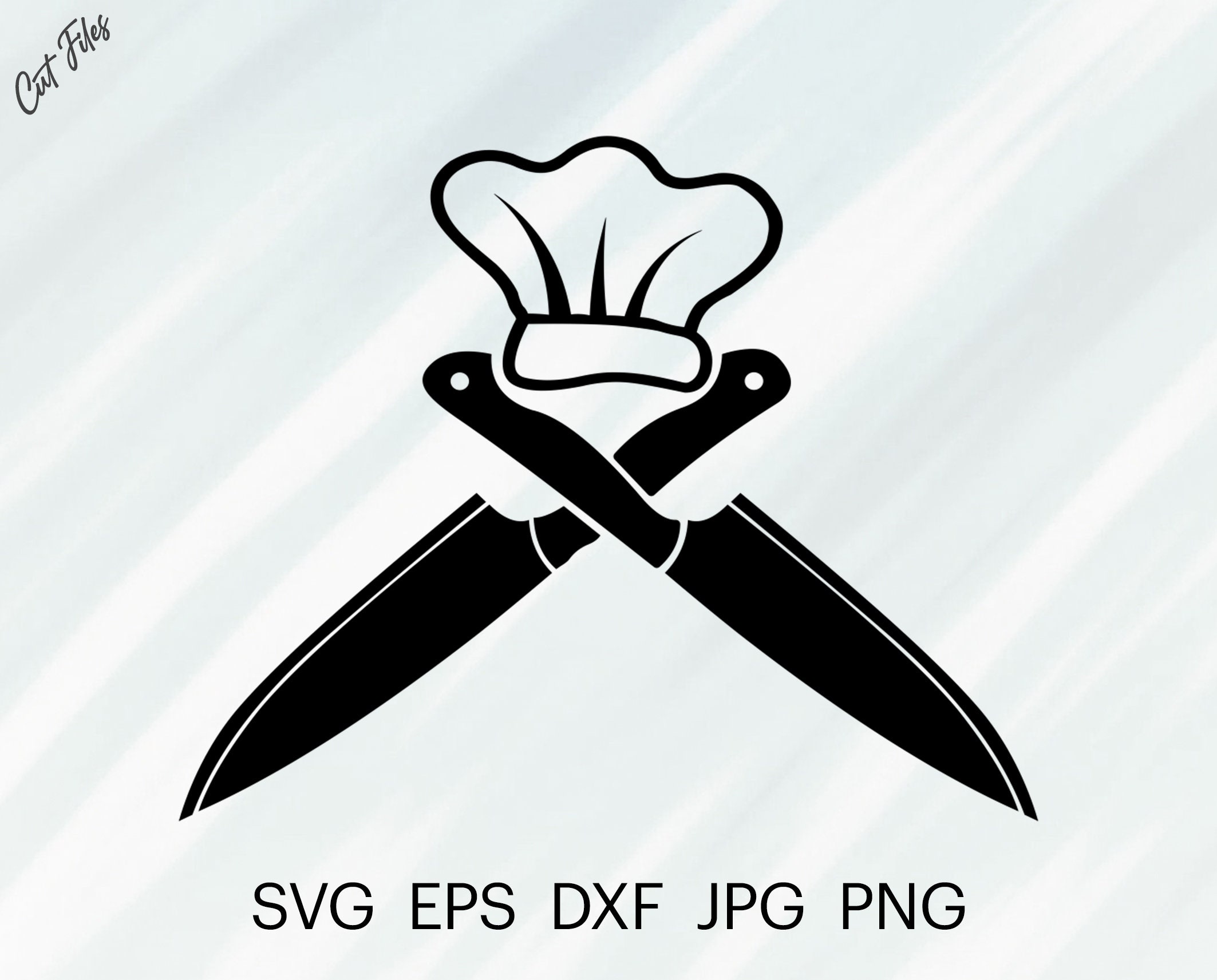 Chef Knifes SVG Cut File For cricut Clipart Digital Etsy