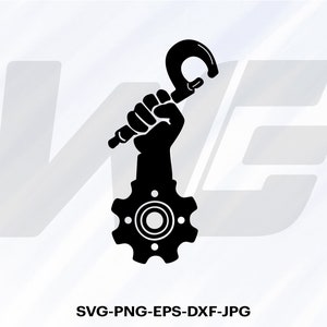 De Machinist Svg, Machinist Svg, Cut File Voor cricut, Clipart, Digital Download, Vector, Silhoutte, Svg, Eps, Dxf, Png, Jpg.