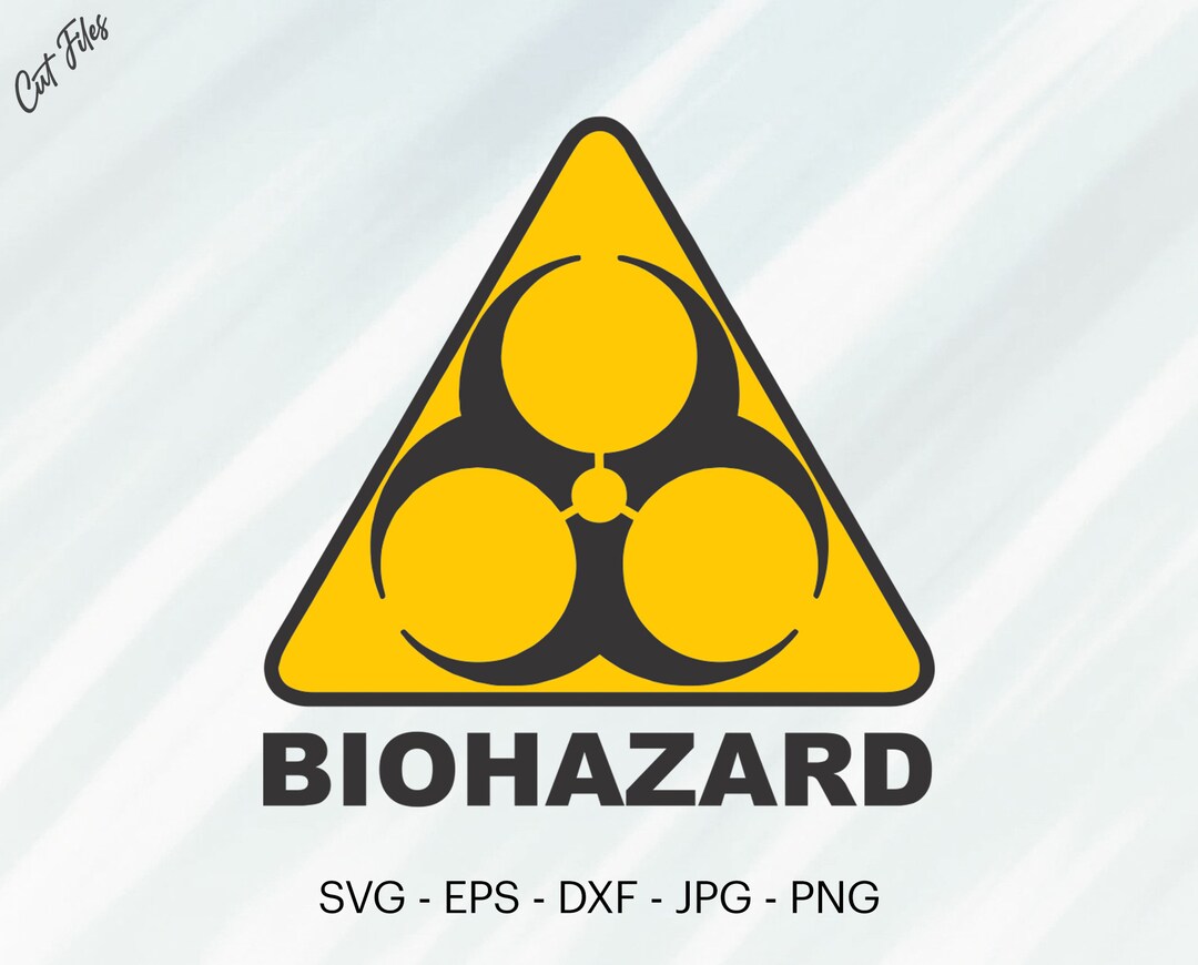 Bio Hazard SVG, Cut File for Cricut, Clipart, Digital Download, Vector ...
