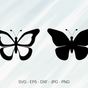 Schmetterling SVG, Schmetterling Umriss SVG, geschnitten E-Mail an Cricut, Clipart, digitaler Download, Vektor, Silhoutte, Svg, Eps, Dxf, Png, Jpg