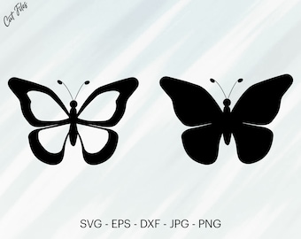 Butterfly Outline SVG, Cut File, Clipart (Digital Download)
