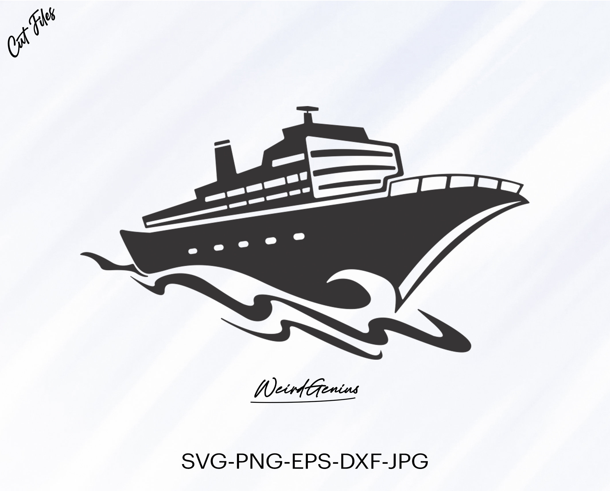 cruise boat svg