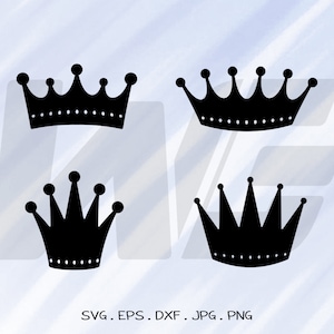 Crown Svg Bundle, Crown Svg, Crown Png, King Crown Svg, Queen Crown Svg, Crown File, Cut File For cricut, Clipart, Digital Download, Vector.