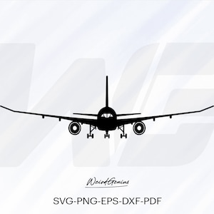 Airplane Svg, Airplane Silhouette, Aircraft Svg, Airplane Digital Prints Svg, Vector , Cut File For Cricut, Svg, Png, Eps, Dxf, Pdf.