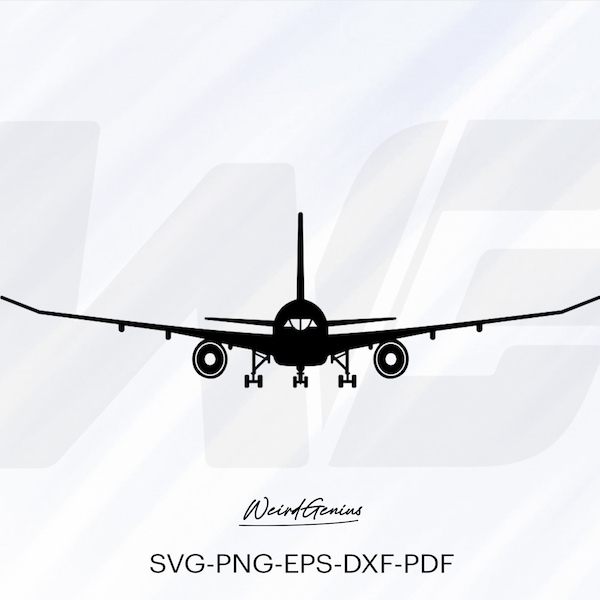 Airplane Svg, Airplane Silhouette, Aircraft Svg, Airplane Digital Prints Svg, Vector , Cut File For Cricut, Svg, Png, Eps, Dxf, Pdf.