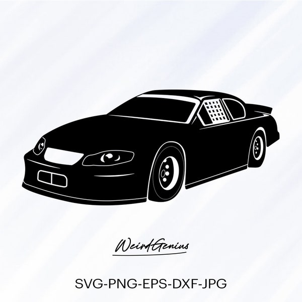 Race Car Svg, Car Svg, Race Car Silhouette, Instant Download Svg, High Quality File, Svg, Png, Eps, Dxf, Jpg, Digital Download.