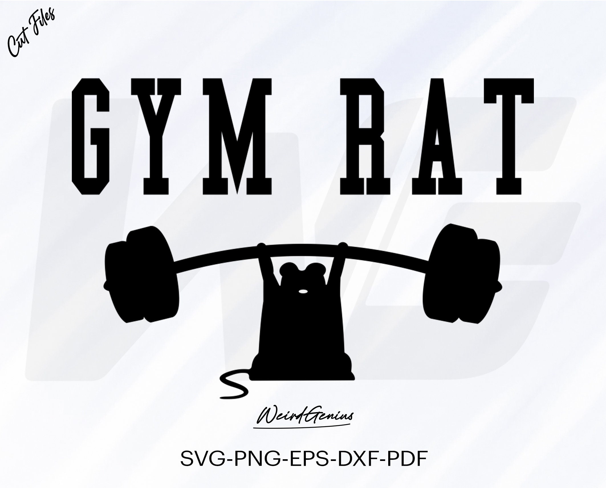 Gym Rat Svg, Fitness Svg, Gym Shirt Svg, Workout Svg, Gym Rat Cut