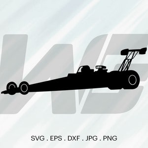 Dragster Svg, Drag Car Svg, Drag Racing Svg, Drag Race Svg, Race Car SVG, Cut File For cricut, Clipart, Digital Download, Vector, Silhoutte.