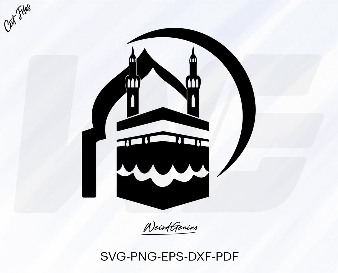 Mecca Svg, Medina Svg, Islamic Art Svg, Kaaba Svg, Muslim Svg, High
