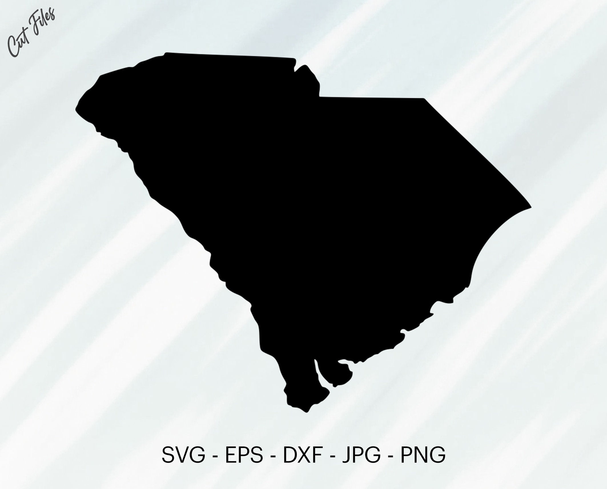 South Carolina Shape Map SVG South Carolina Outline | Etsy
