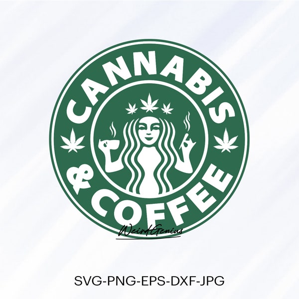 Cannabis svg, café svg, marihuana svg, fumar svg, descarga instantánea svg, archivo de alta calidad, svg, png, eps, dxf, jpg, descarga digital.