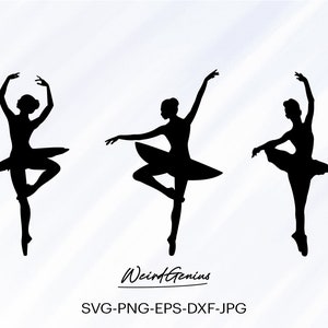 Ballerina Svg Bundle, Ballet Svg, Ballerina Silhouette, Ballerina Decal Svg, Instant Download, High Quality File, Svg, Png, Eps, Dxf, Jpg.