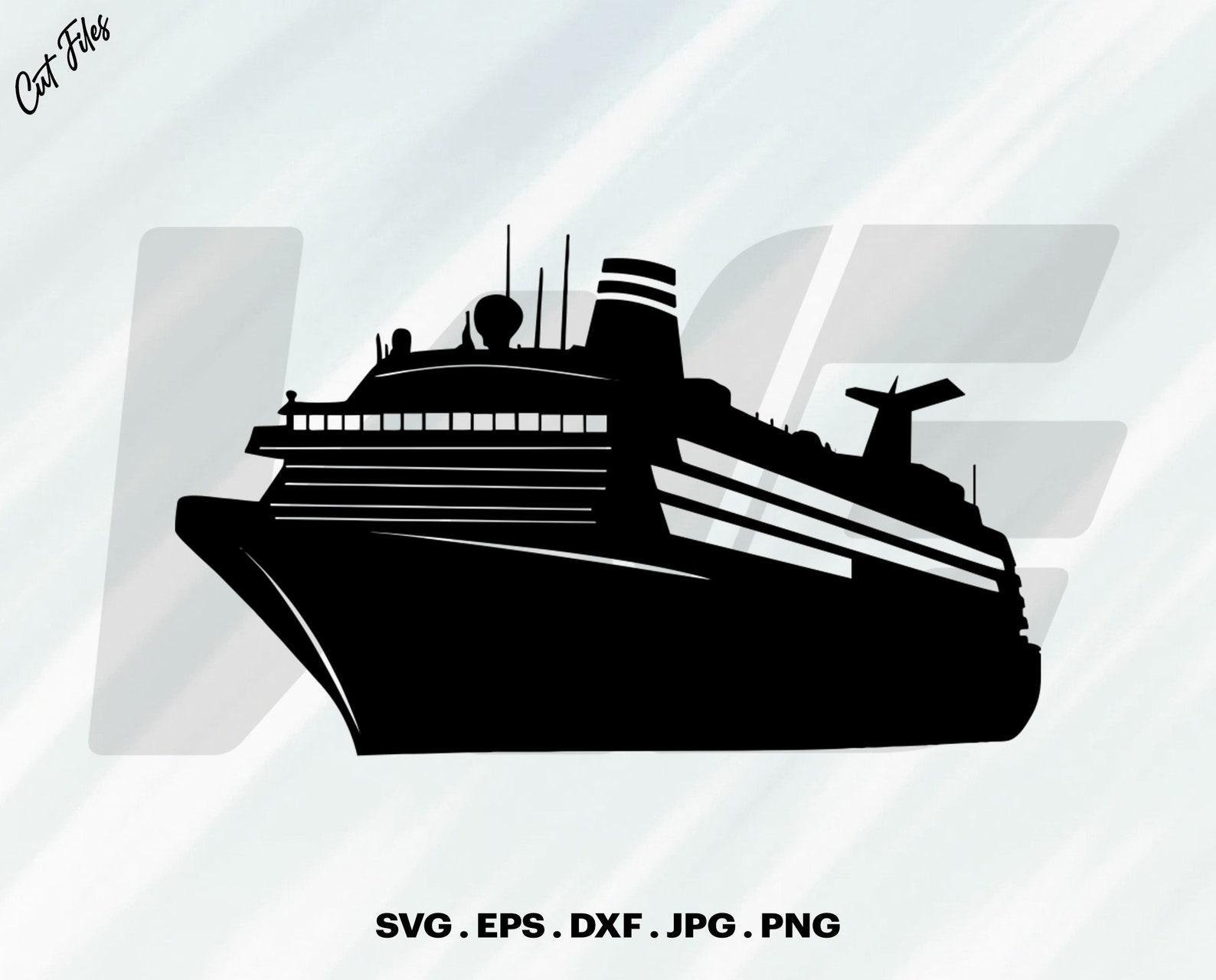 cruise boat svg