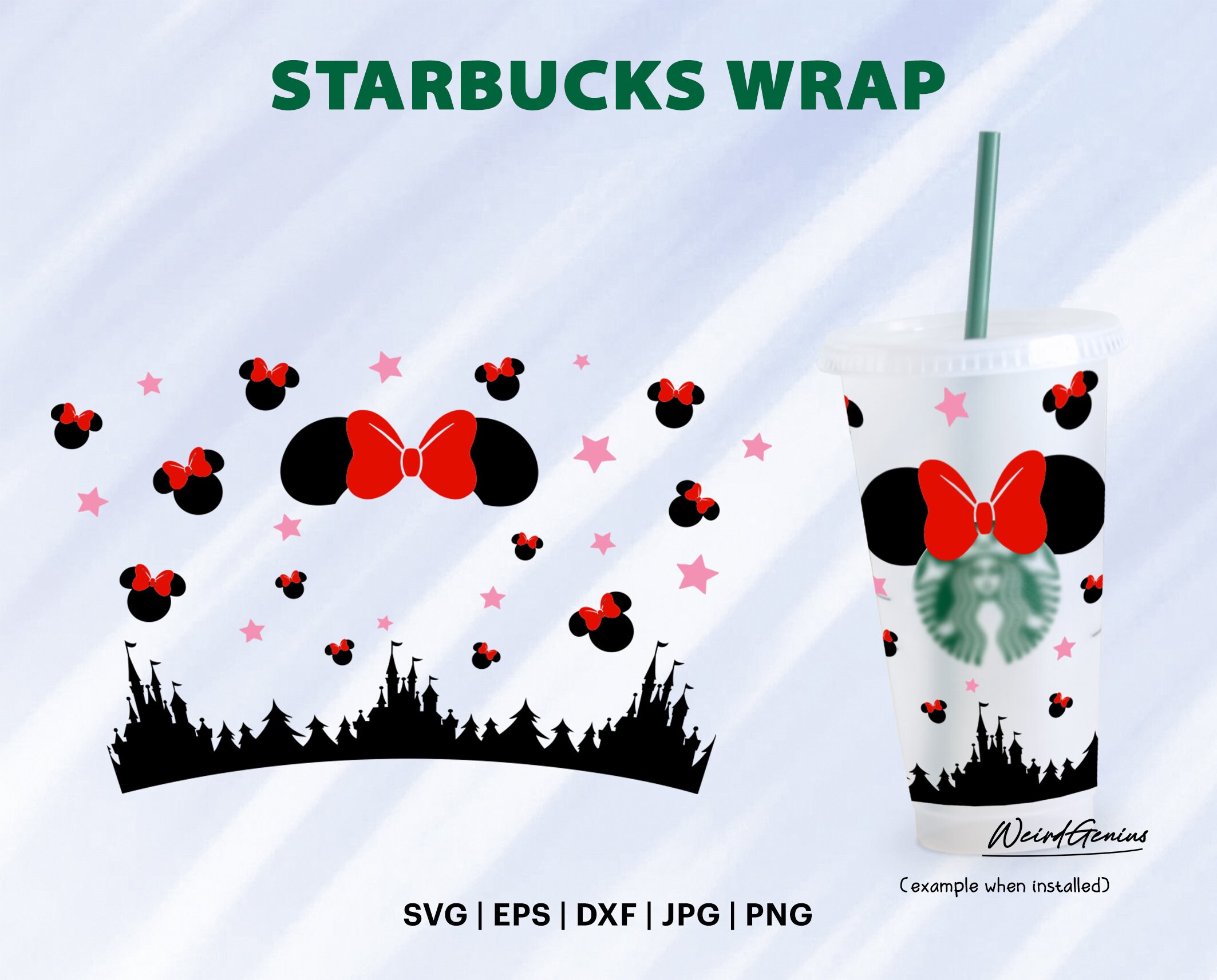 Starbucks Wrap Svg Starbucks Cup Wrap Svg Starbucks Full Etsy