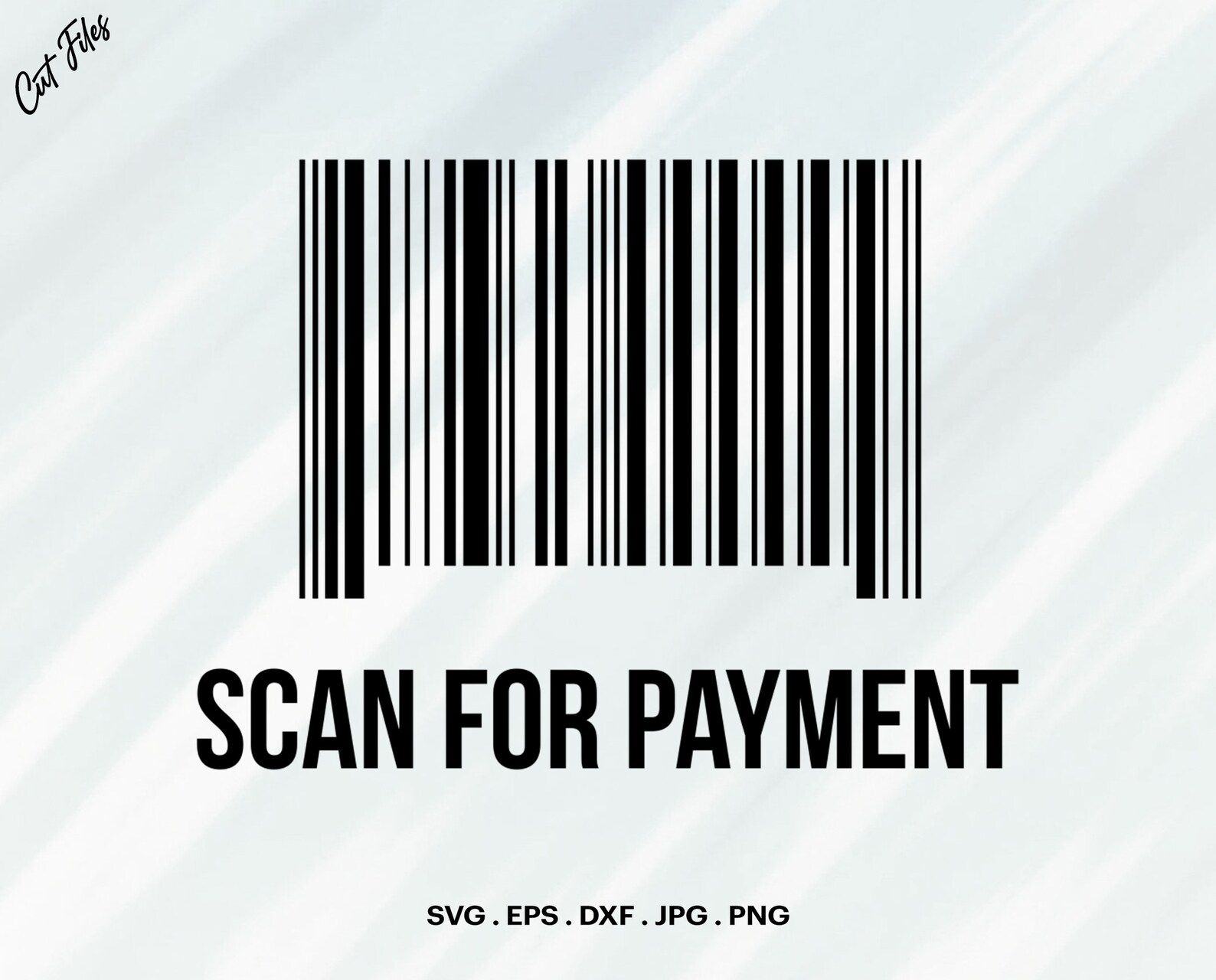 Barcode Scan for Payment Barcode SVG Cut File for Cricut Etsy