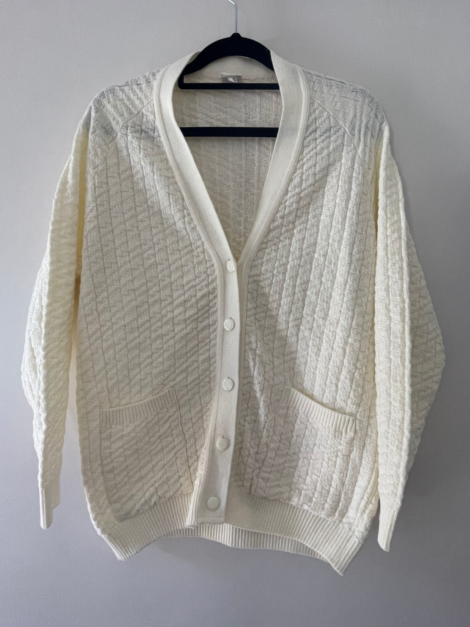 Vintage cream detailed cardigan womens size 8/10 size Etsy