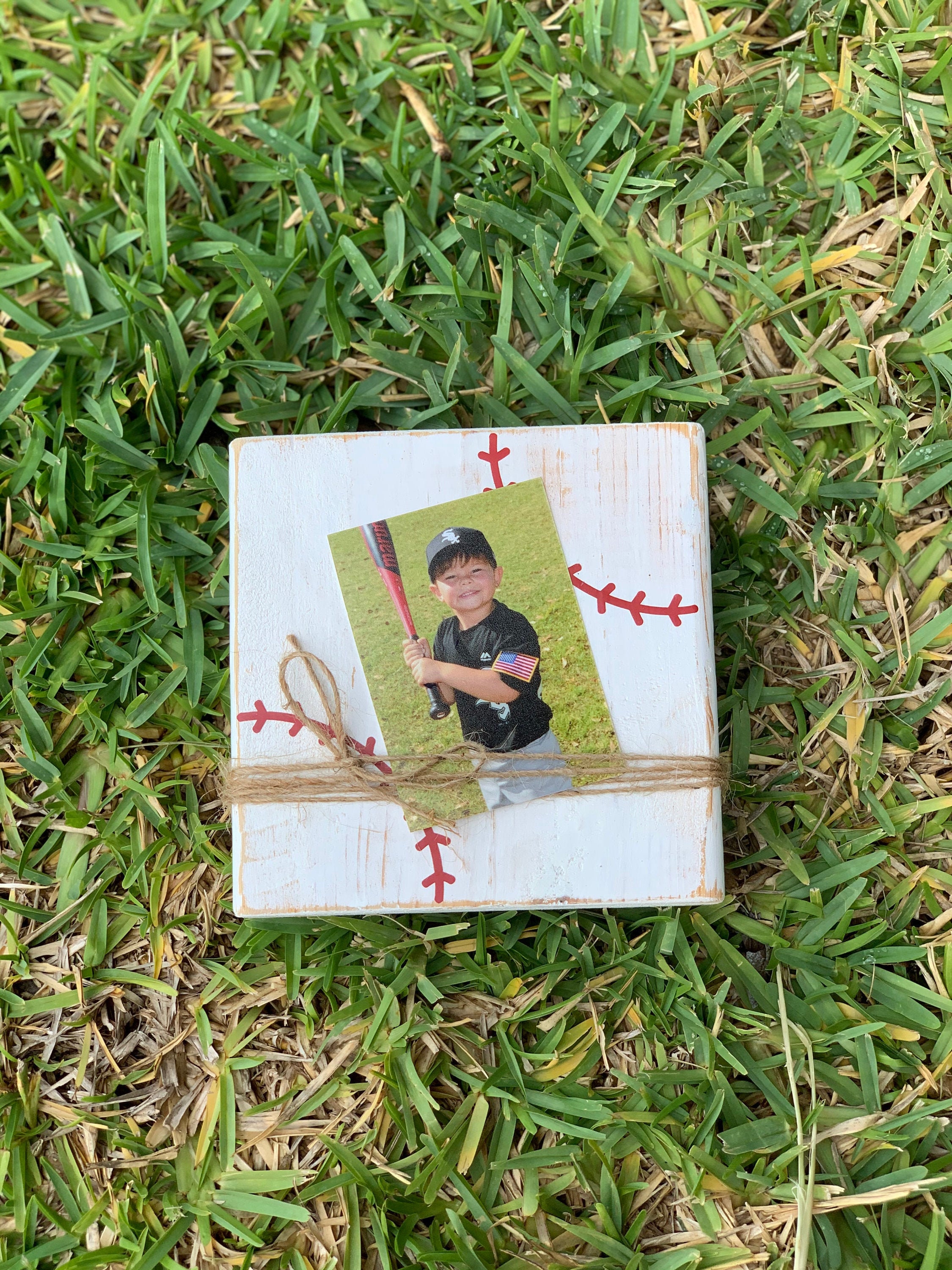 Baseball Photo Holder / Baseball Picture Frame / Baseball Sign Etsy