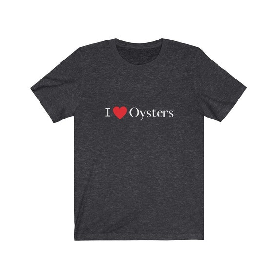 Oyster TShirt I love Oyster TShirt Oyster Lovers Sea Etsy