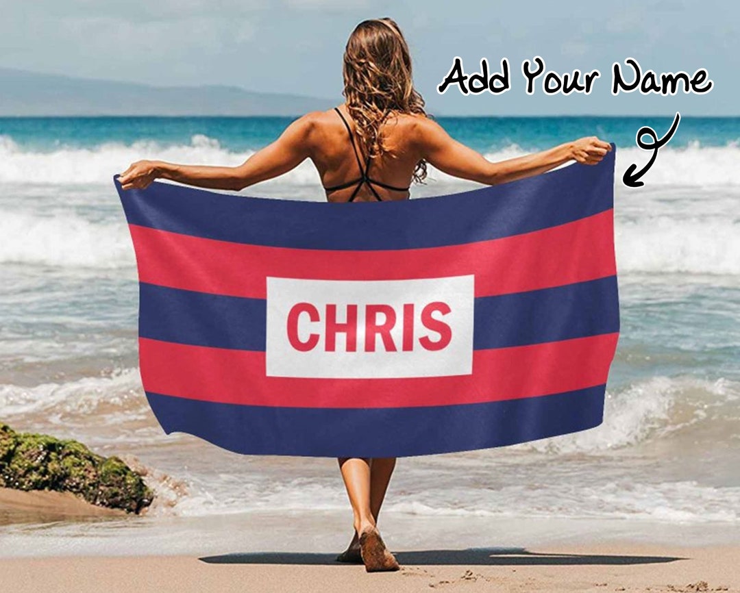 Beach Towel with caption Bisous Bisous Bisous main image 0
