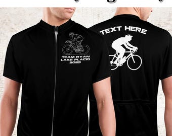 Custom Cycling Shirt Mountain Biking Jersey, Personalized Team Cycling Jersey, Biker Lover Gift