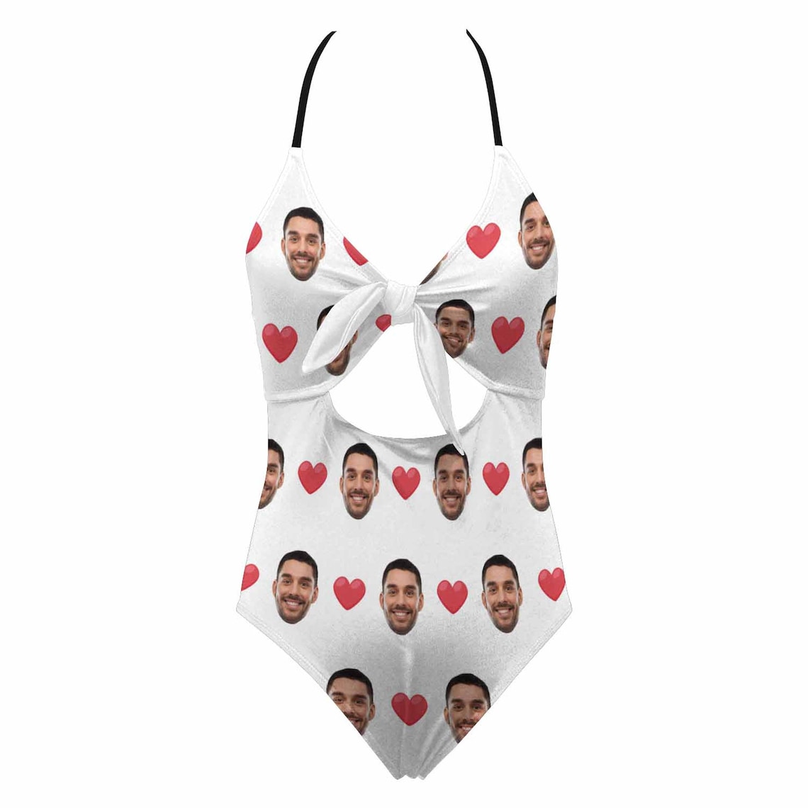 Custom Face Swimsuit Funny Personalize Photo Beachwear One Etsy UK