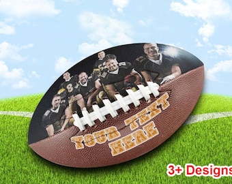 Custom Photo Football: Personalized Team Gift, Coach Keepsake