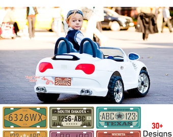 Custom Embossed Aluminum License Plate: Personalized Car Tag
