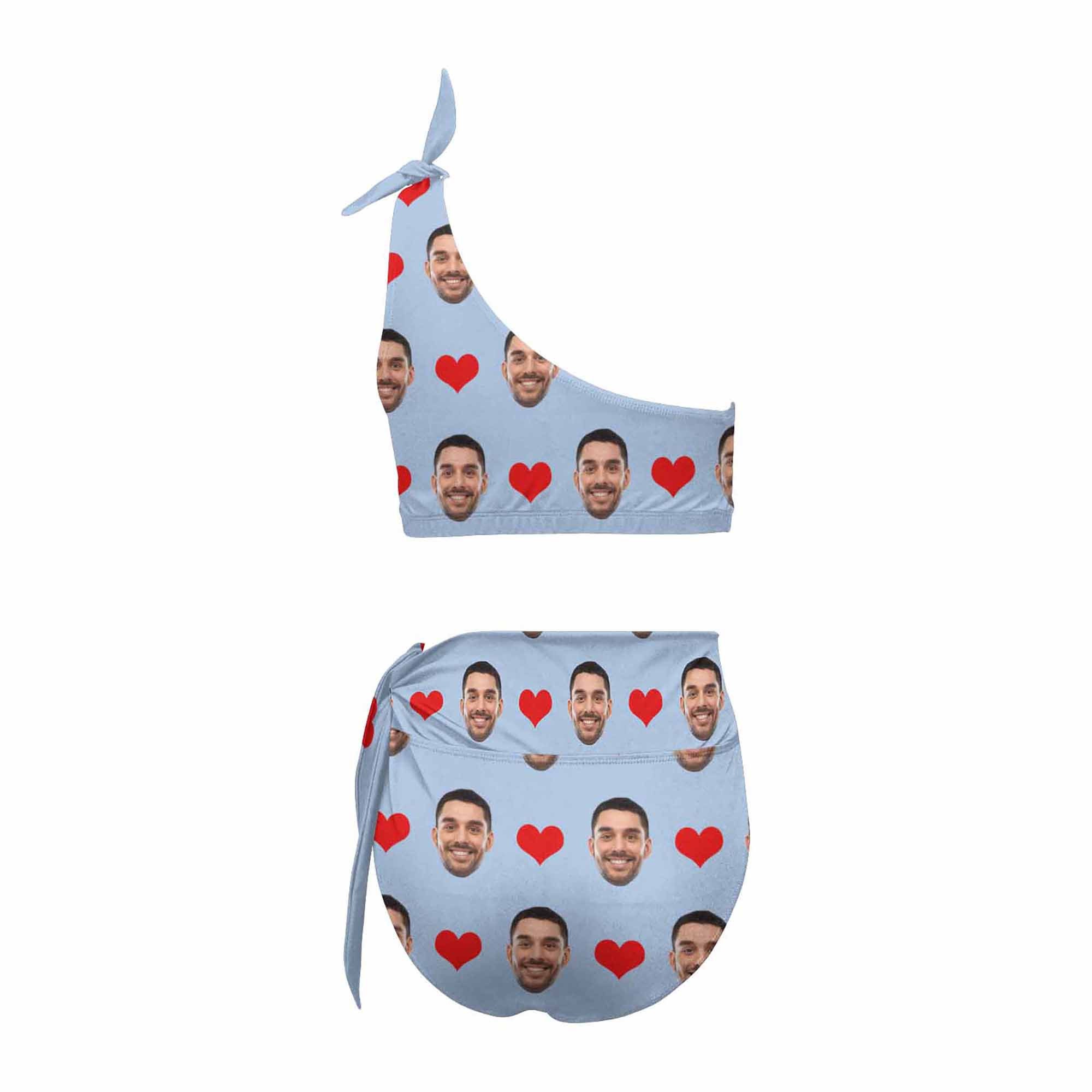 Custom Face Swimsuit Funny Bathing Suit Women's High Waist Etsy