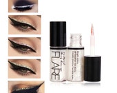 Professional Diamond shiny Eye Liners Cosmetics Waterproof Silver Rose Gold Color Liquid Glitter Sequins Eyeliner Makeup Beauty