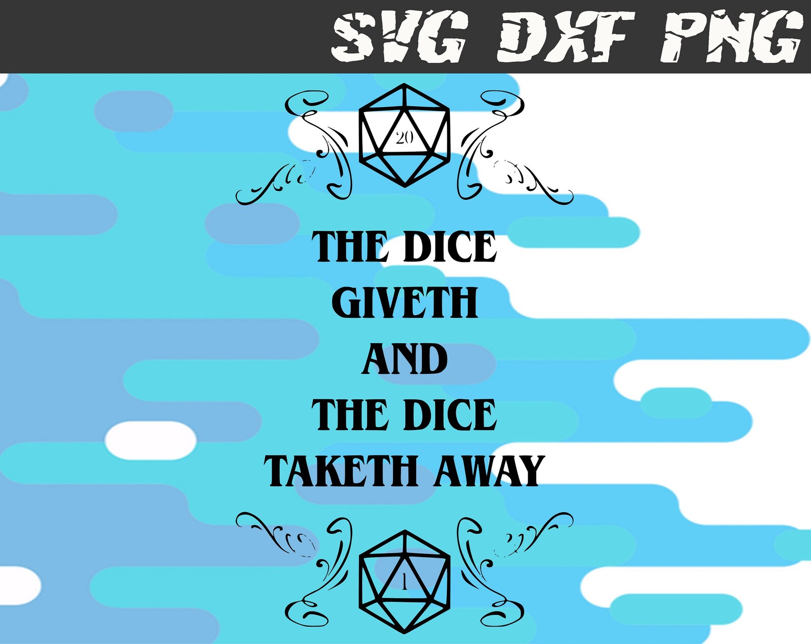 The dice giveth and the dice taketh away svg Dice quotes Etsy