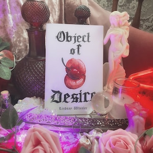 Object van Desire Artist Zine- Originele aquarel kunstwerk en liefde spreuk