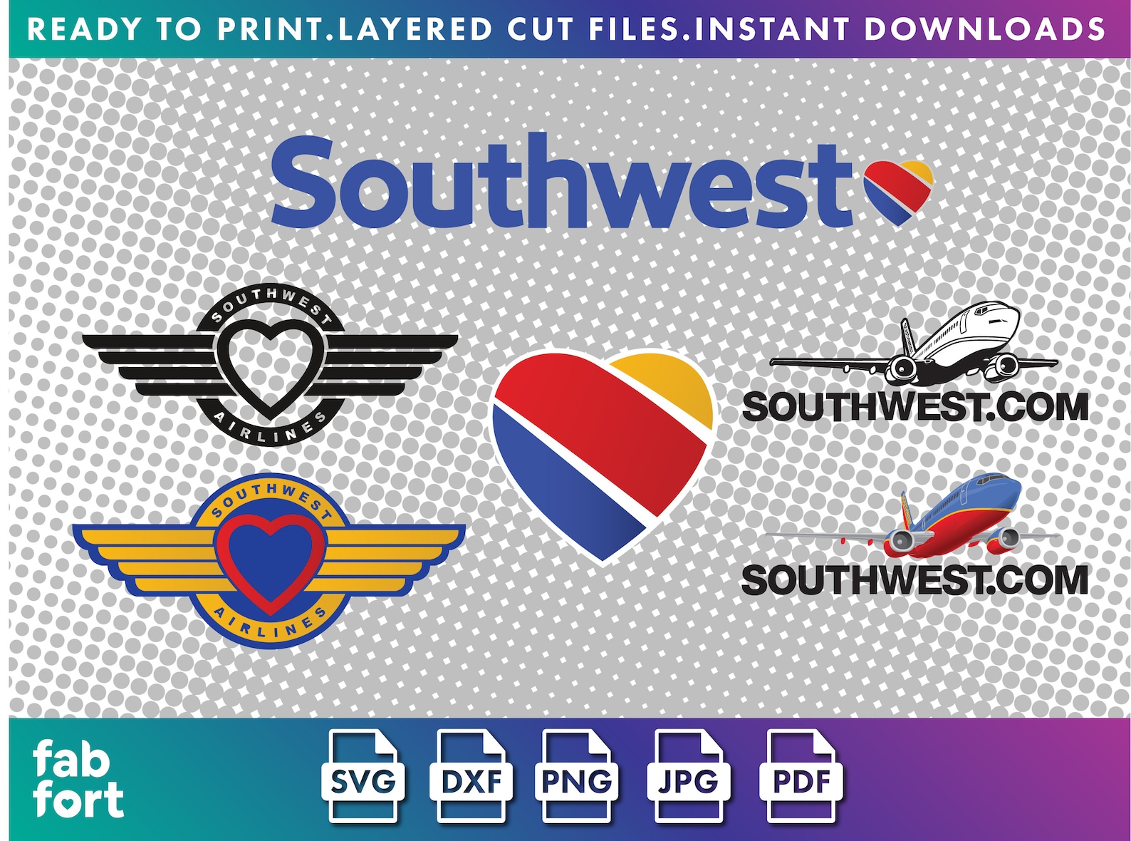 Southwest airlines logo svgdxfpngjpgpdf cricut vector cut  etsy Southwest airlines logo svgdxfpngjpgpdf cricut vector cut  etsy