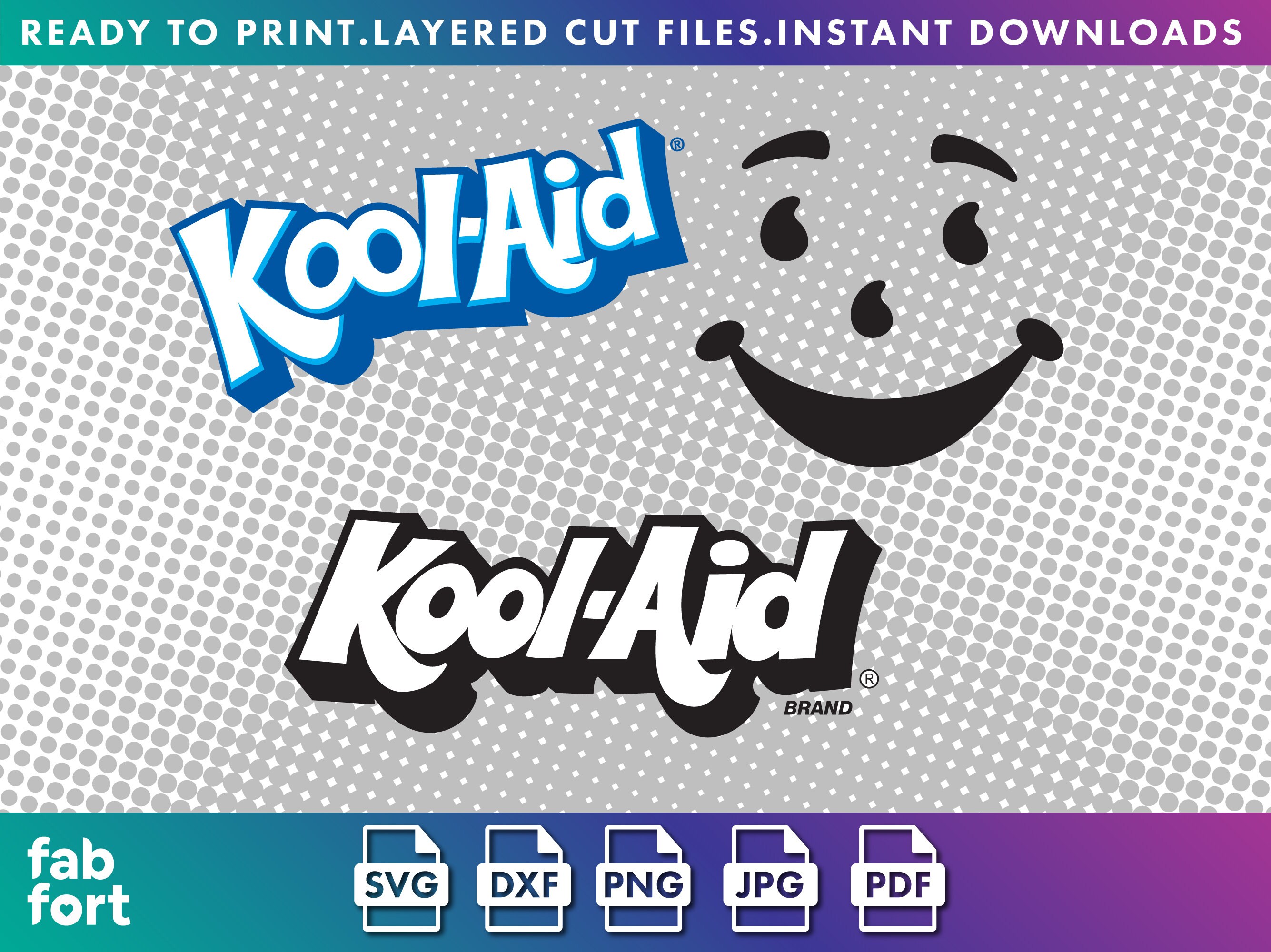 KoolAid Kool Aid logo Kool Aid man SVG_DXF_PNG_JPG_PDF Etsy