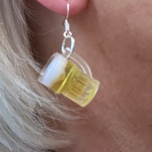 Beer Tankard Pint Pub dangler earrings fun and funky, original and quirky #summer #drinks #birthday #lager