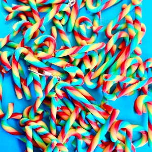 Candy cane Earrings, Funky Earrings, dangle Earrings, Fun Earrings, Quirky Candy