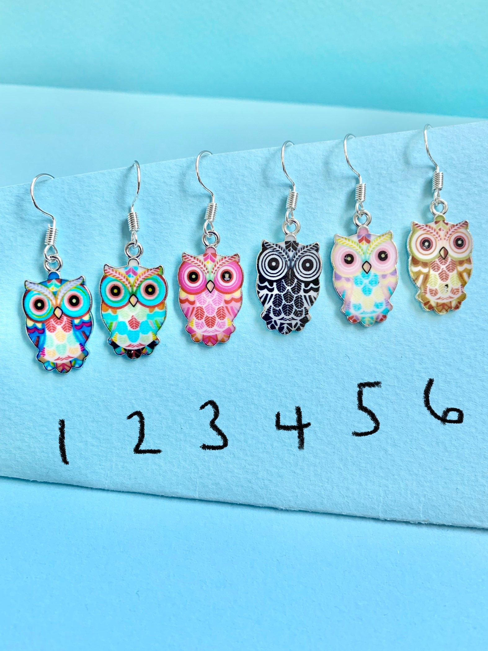 Owl dangle earrings Quirky, Funky and Fun Animal Earrings, Jewellery