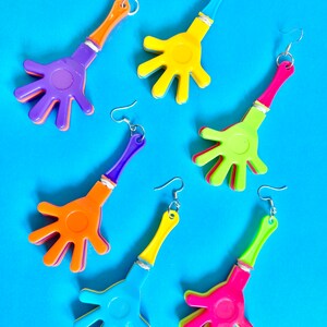 Clapper Hands dangle earrings, Super Quirky, Fun and Funky #party time