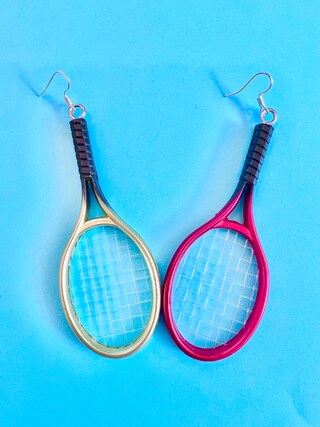 Orecchini Da Tennis A Racchetta In Acciaio Inossidabile - Ciondolo Per Appassionate Di Tennis, Regalo Sportivo