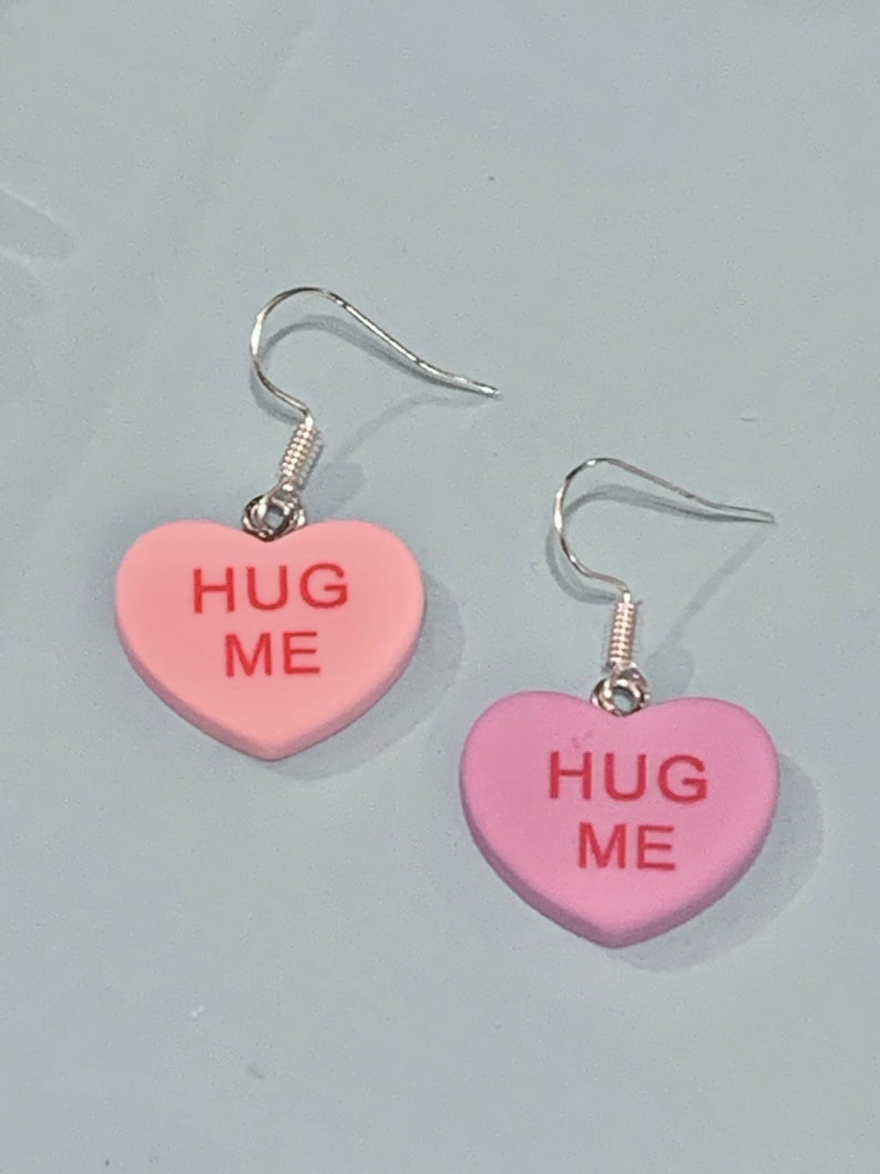 Heart Sweet Dangle Earrings, super cute, quirky, fun and funky love sweets image 5