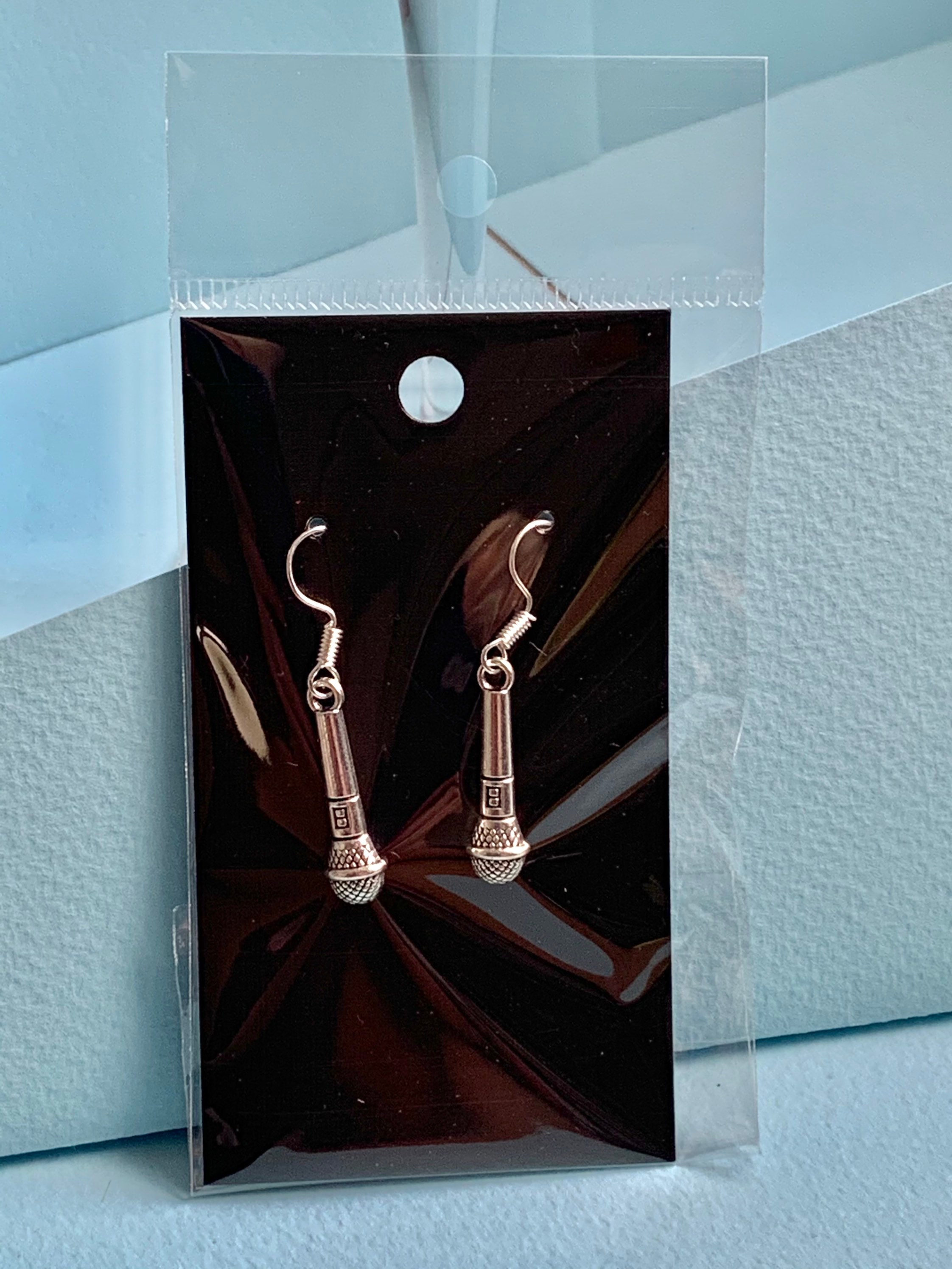 Dangle Singer Microphone Dangle Earrings, Funky, Fun, Cute and Original #singers ...